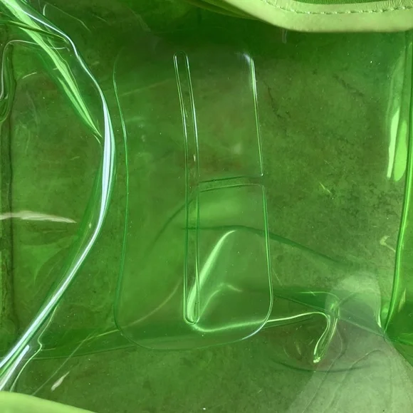 Clinique NWT Neon/Lime Green Cosmetics Bag - Picture 4 of 9